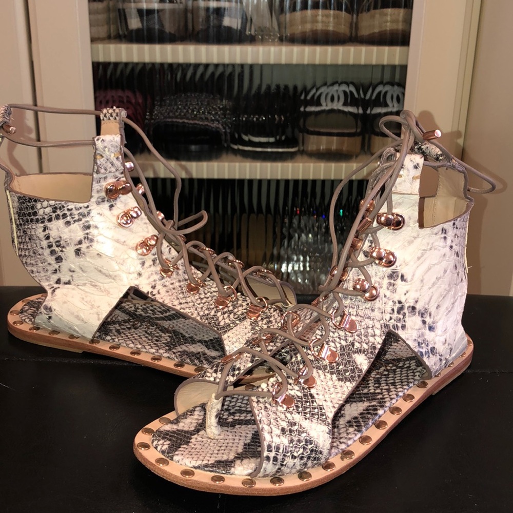 Ivy Kirzhner snakeskin sandals